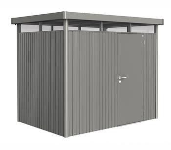 Biohort Gerätehaus HighLine H2, ca. B275/H222/T195 cm, Quarzgrau - Metall