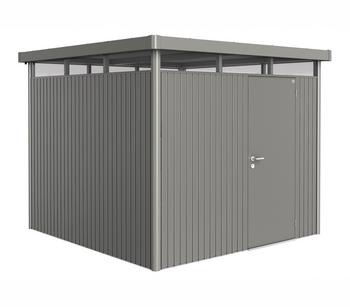 Biohort Gerätehaus HighLine H4, ca. B275/H222/T275 cm, Quarzgrau - Metall