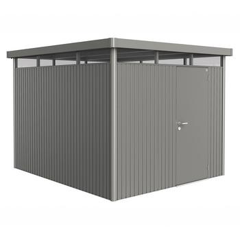 Biohort Gerätehaus HighLine H5, ca. B275/H222/T315 cm, Quarzgrau - Stahl