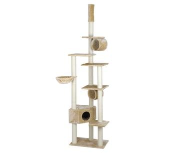 Silvio Design Kratzbaum Cherry, beige - Plüsch / Sisal Flachpressplatten