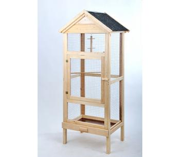BIRD DREAM Vogelvoliere mit Bitumen-Dach - Holz