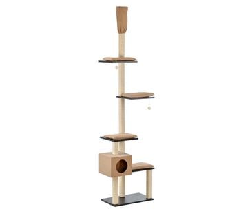 Silvio Design Kratzbaum Bashira, Creme - Sisal / Flachpressplatten Vlies Textilien Kunstharz