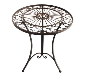 Dehner Metalltisch Antik, ca. Ø61/H72 cm - Eisen