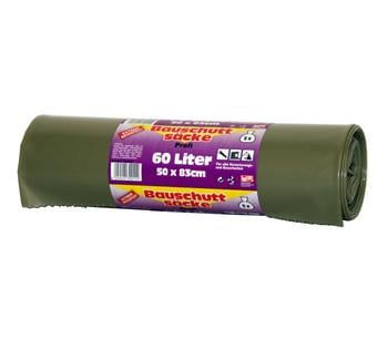 Jufol Bauschuttsack Profi, 60 l, 5 Stk. - Polyethylen