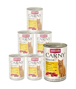 animonda CARNY® Nassfutter für Katzen Senior, 6 x 400 g