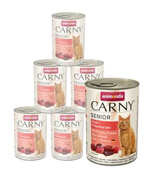 animonda CARNY® Nassfutter für Katzen Senior, 6 x 400 g