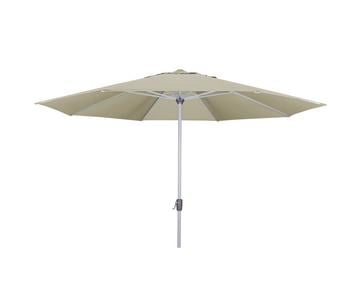 Doppler Kurbelschirm Active, rund, ca. Ø380 cm, Beige, Grau - Aluminium, Polyester