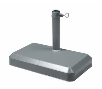 Doppler Betonschirmständer, 20 kg, Dunkelgrau - Kunststoff / Beton