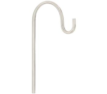 Dehner Haken-Aufsatz für Edelstahl-Stäbe, Silber - Edelstahl
