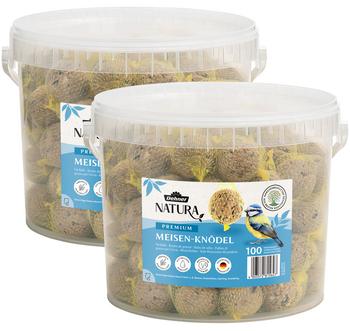 Dehner Natura Premium Wildvogelfutter Meisenknödel im Eimer, mit Netz