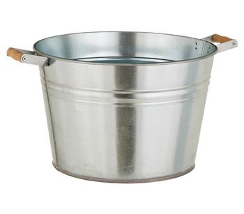 Dehner Zink-Pflanzkübel, Ø 36 cm - Stahl