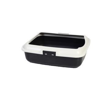 Dehner Lieblinge Katzentoilette Tobi, ca. B50/H16/T40 cm, Grau - Kunststoff