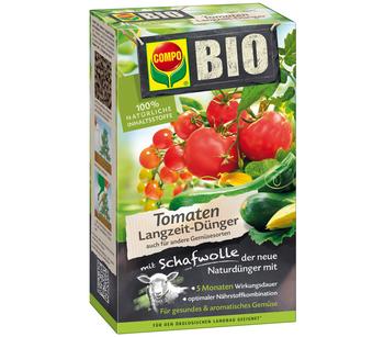 COMPO BIO Tomaten Langzeit-Dünger mit Schafwolle, 750 g