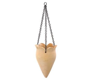 Dehner Terrakotta-Ampel Tivoli, konisch, beige, ca. Ø18/H28 cm, Orange - Terrakotta