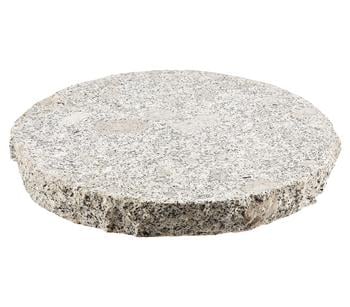 Dehner Granit Bodenplatte, grau/granit, Ø 35 cm, Hellgrau -