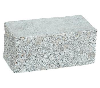 Dehner Granit-Mauerstein, ca. B35/H15/T18 cm, Hellgrau - Granit