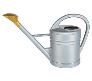 Geli Kunststoff-Gießkanne 10 Liter, silber - Kunststoff