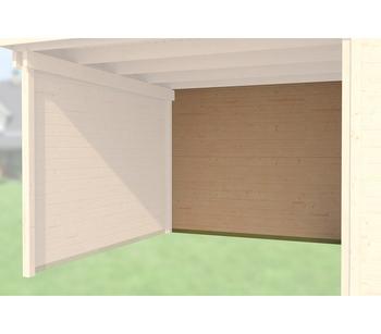 Weka Rückwand für Anbauten, 150 cm, Natur - Holz