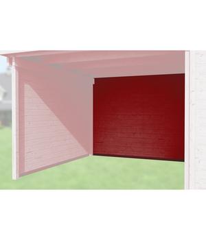 Weka Rückwand für Anbauten, 150 cm, Rot - Holz