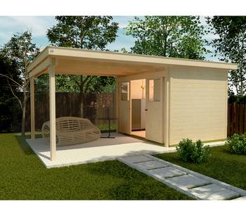 Weka Schiebetürhaus 225 + 295 cm XL-Anbau