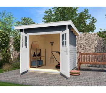 Weka Gartenhaus 179, ca. B280/H224/T314 cm, Grau - Holz