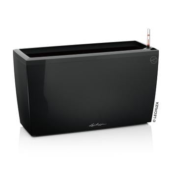 LECHUZA Kunststoff-Kasten CARARO All-in-One-Set, rechteckig, ca. B75/H43/T30 cm, Schwarz