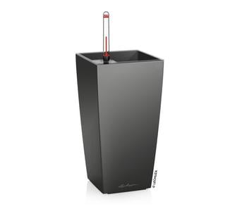 LECHUZA MAXI/MINI-CUBI, All-in-One-Set, Dunkelgrau - Kunststoff