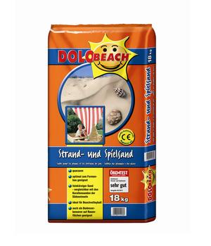 Dolobeach Strand- und Spielsand, 18 kg, Hellbraun