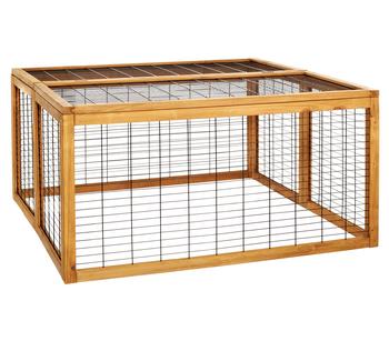 Dehner Lieblinge Freilaufgehege Rolf, ca. B116/H58/T116 cm - Holz, Metall
