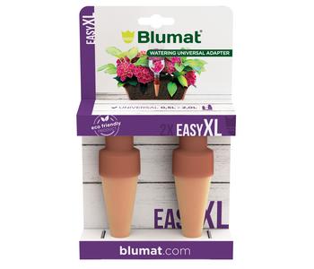 Tropf-Blumat Flaschenadapter mit Tonkegel XL, 2 Stk., Apricot / Dunkelbraun - Kunststoff Ton