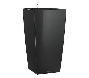 LECHUZA CUBICO Premium, All-in-One-Set, Schwarz - Kunststoff