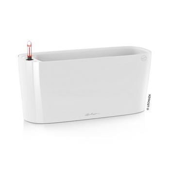 LECHUZA Kasten DELTA, All-in-One-Set, Weiß - Kunststoff