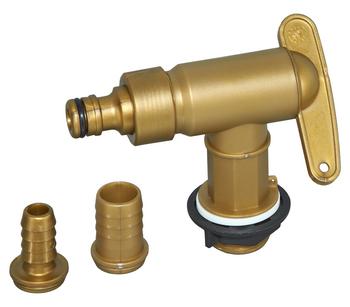GARANTIA Aqua Quick-Set Auslaufhahn, 8-teilig, Gold - Kunststoff