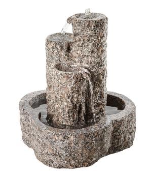 Dehner Granit-Gartenbrunnen Heidelberg, ca. B50/H55/T50 cm, Grau - Granit