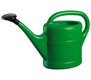 Geli Kunststoff-Gießkanne mit Gießbrause, 5 Liter, Grün - Kunststoff