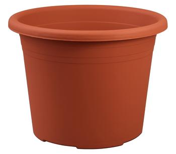 Dehner Kunststoff-Blumentopf Pflanzkübel Cylindro, rund, Terrakotta - Kunststoff