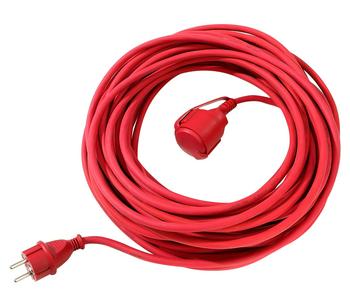 UNITEC Verlängerungskabel, rot, 25 m