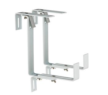 Metall-Blumenkastenhalter Profi für den Balkon, 2 Stück von Dehner, Weiß - Metall