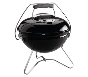Weber Holzkohle-Kugelgrill Smokey Joe Premium, Ø 37 cm, Schwarz - Edelstahl / Metall Kunststoff Aluminium