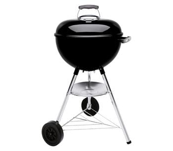 Weber Holzkohlegrill Bar-B-Kettle, Ø 47 cm, schwarz, Schwarz / Silber - Aluminium Metall Kunststoff