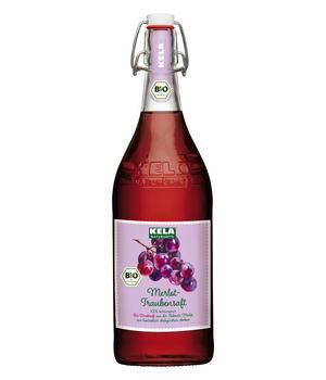 KELA Merlot-Traube 100 % Bio-Direktsaft, 1 L