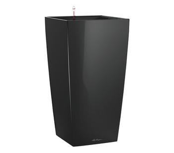 LECHUZA CUBICO Premium, All-in-One-Set, Schwarz - Kunststoff