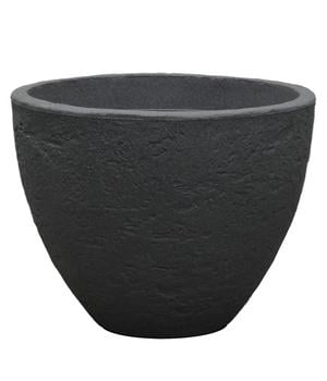 Dehner Kunststoff-Topf Stone, konisch, anthrazit