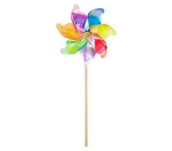 Windrad mit Lichtreflektion, bunt von Dehner - Kunststoff / Holz