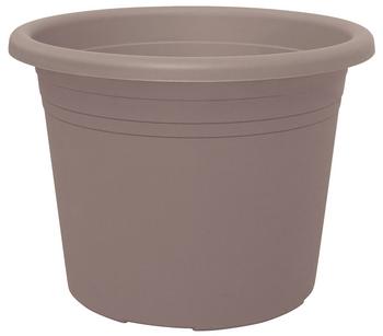 Dehner Kunststoff-Blumentopf Pflanzkübel Cylindro, rund, Taupe - Kunststoff