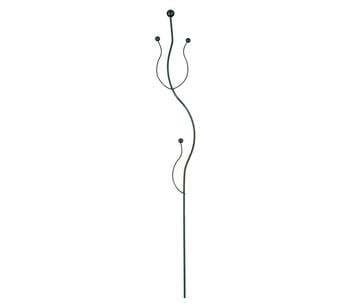 Windhager Metall-Orchideenstütze, Wellenform, grün, 55 cm - Metall