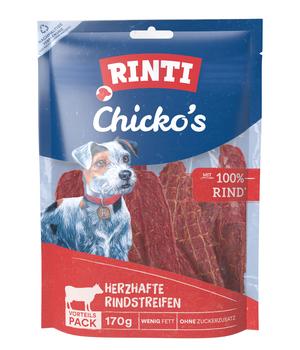 Rinti Hundesnack Chicko's Herzhafte Rindstreifen