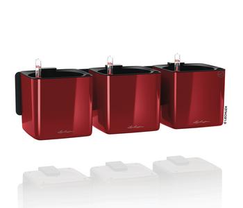 LECHUZA® CUBE Glossy Green Wall Home Kit, ca. B48/H14/T15 cm