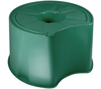 ICS Kunststoff-Sockel für Regentonne 210/310 l, rund, dunkelgrün - Kunststoff