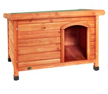 Trixie Hundehütte Classic mit Flachdach - Holz